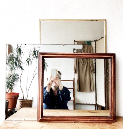 Simple Industrial Frameless Mirror