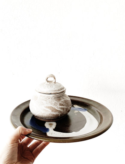 Handmade Vintage Lidded Pottery