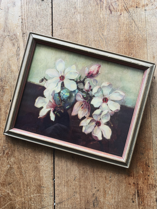 Vintage Framed Magnolias