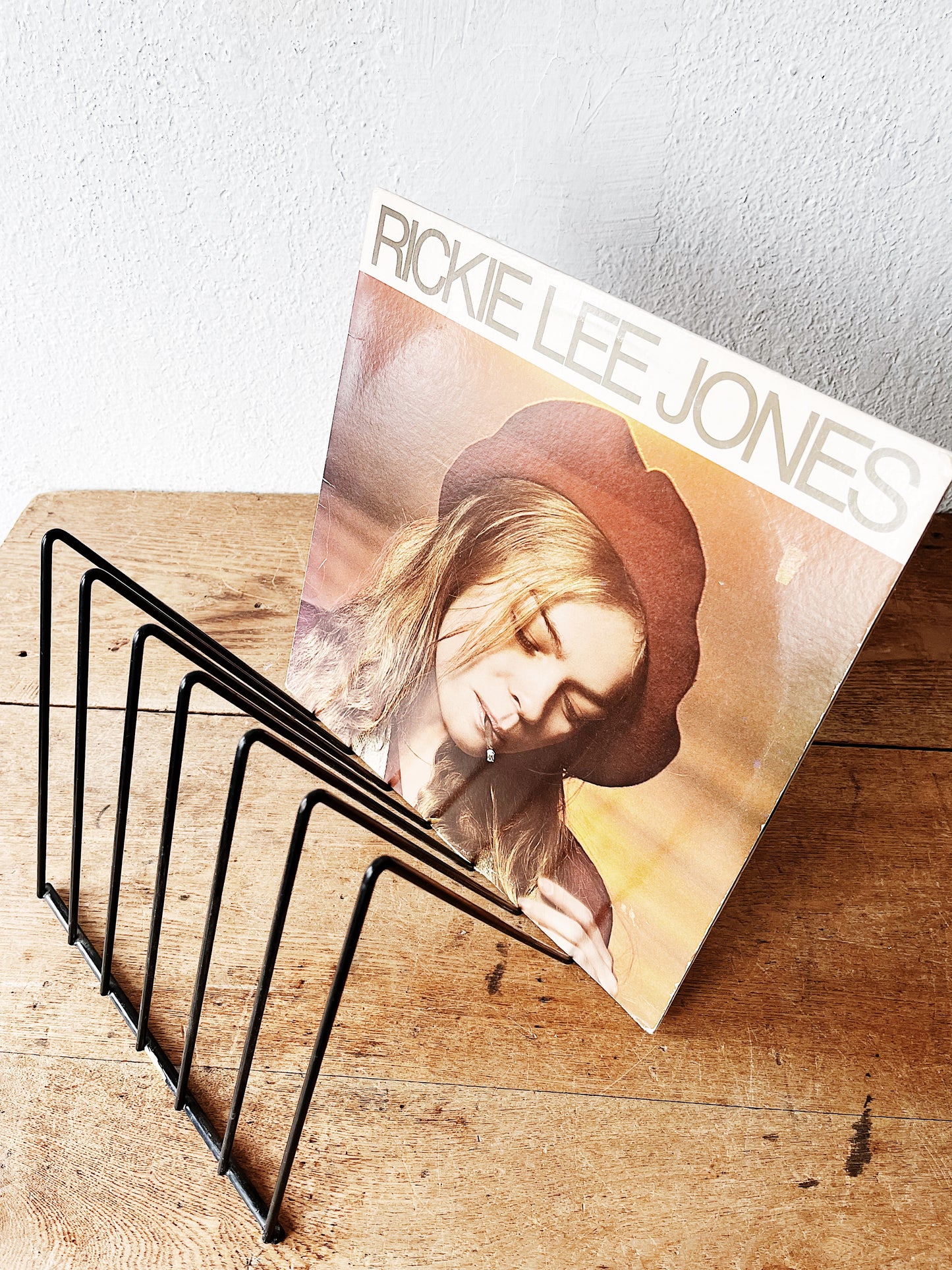 Vintage Metal Record Rack