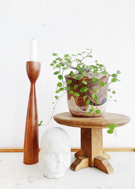 Vintage Wood Pedestal Stand