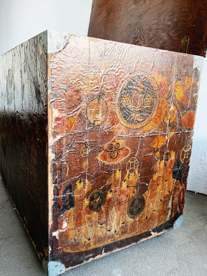 Antique Wood Trunk
