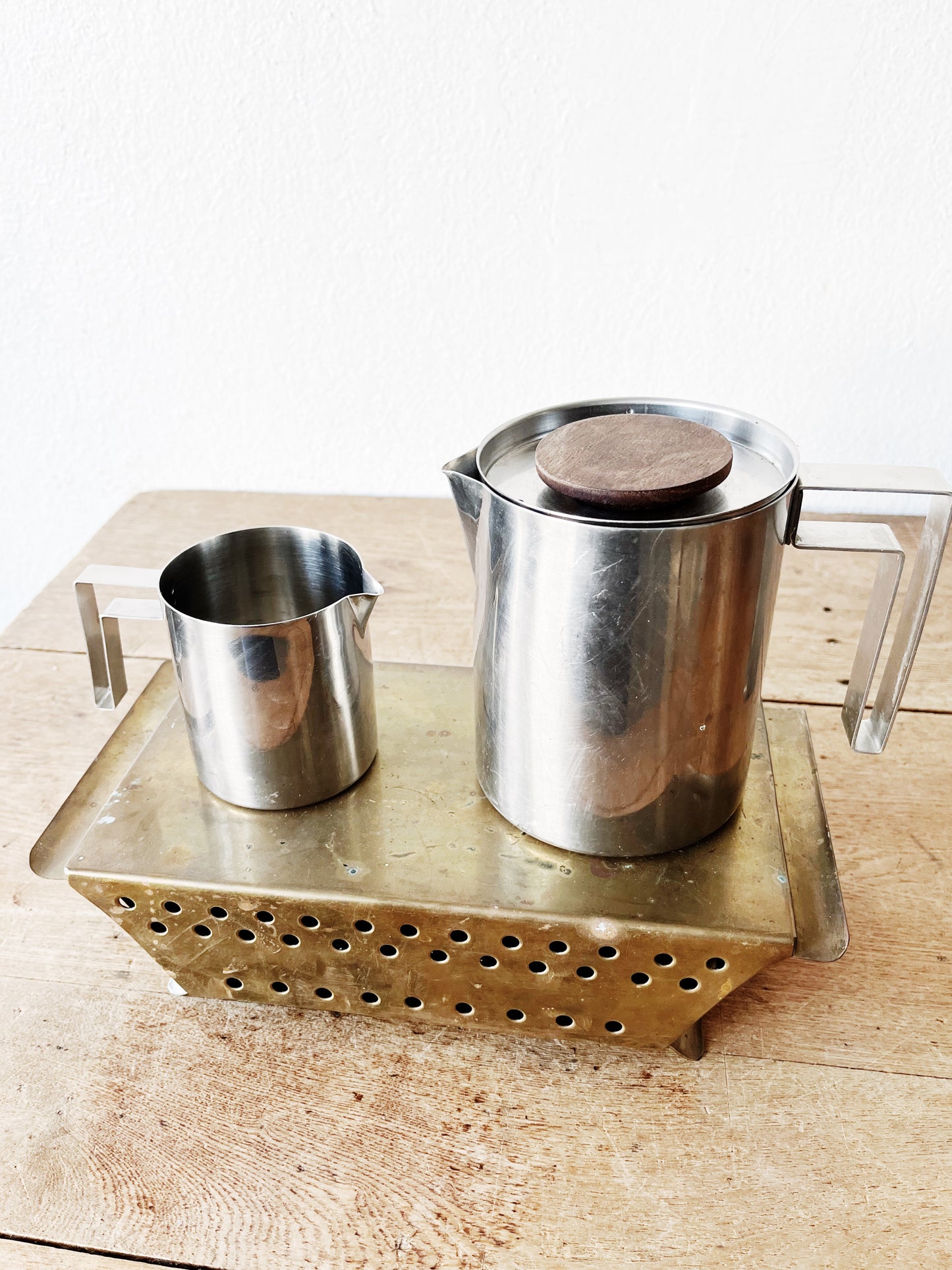 Mid Century Stainless Steel Servers