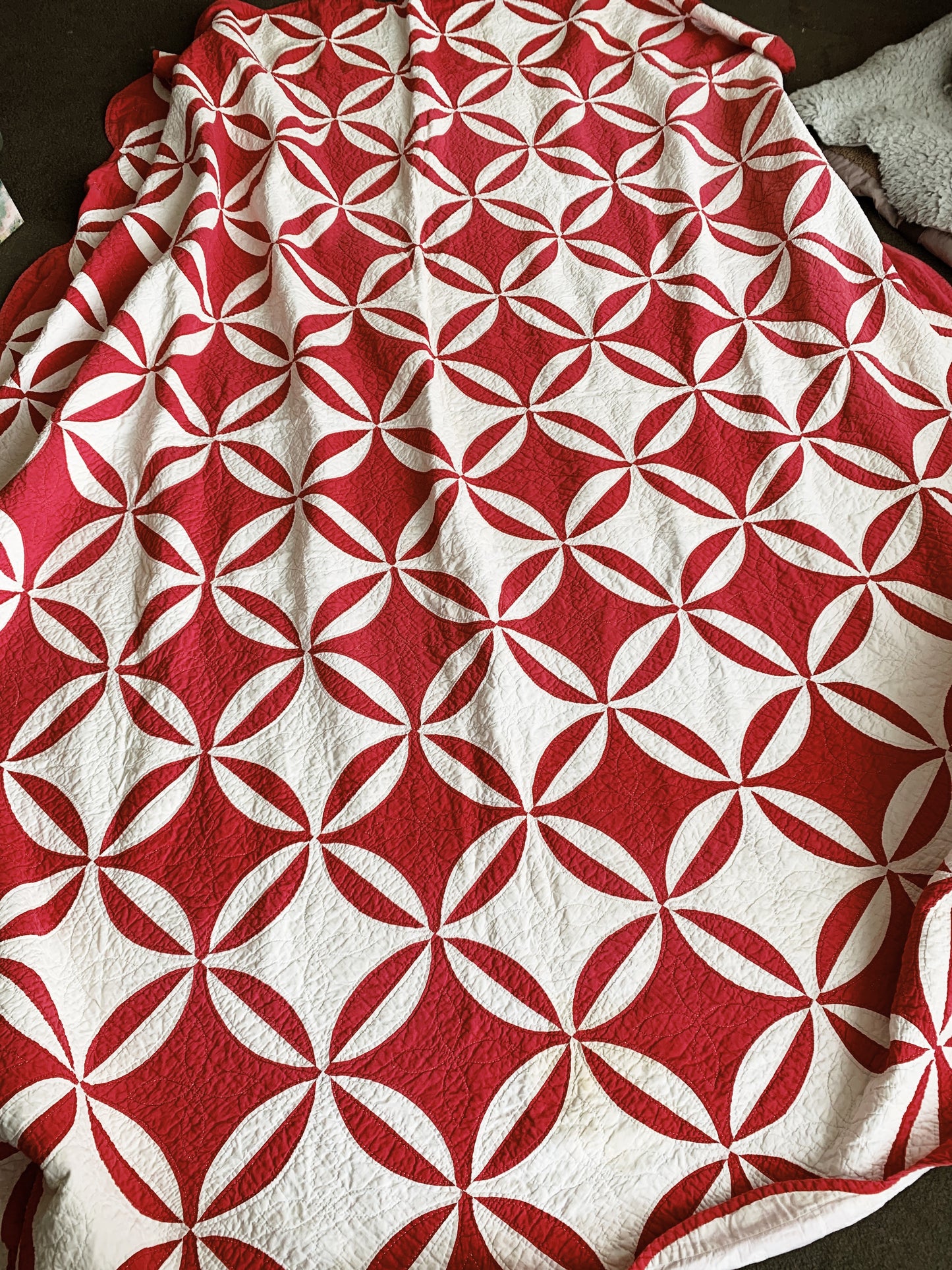 Vintage Handmade Cotton Quilt