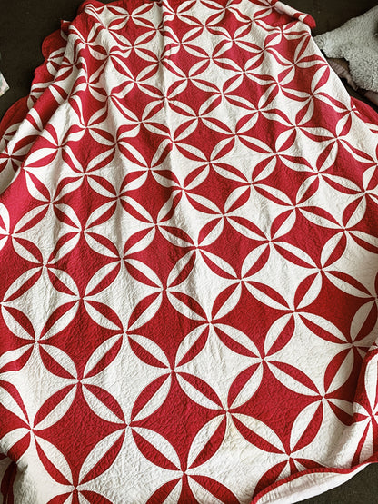 Vintage Handmade Cotton Quilt