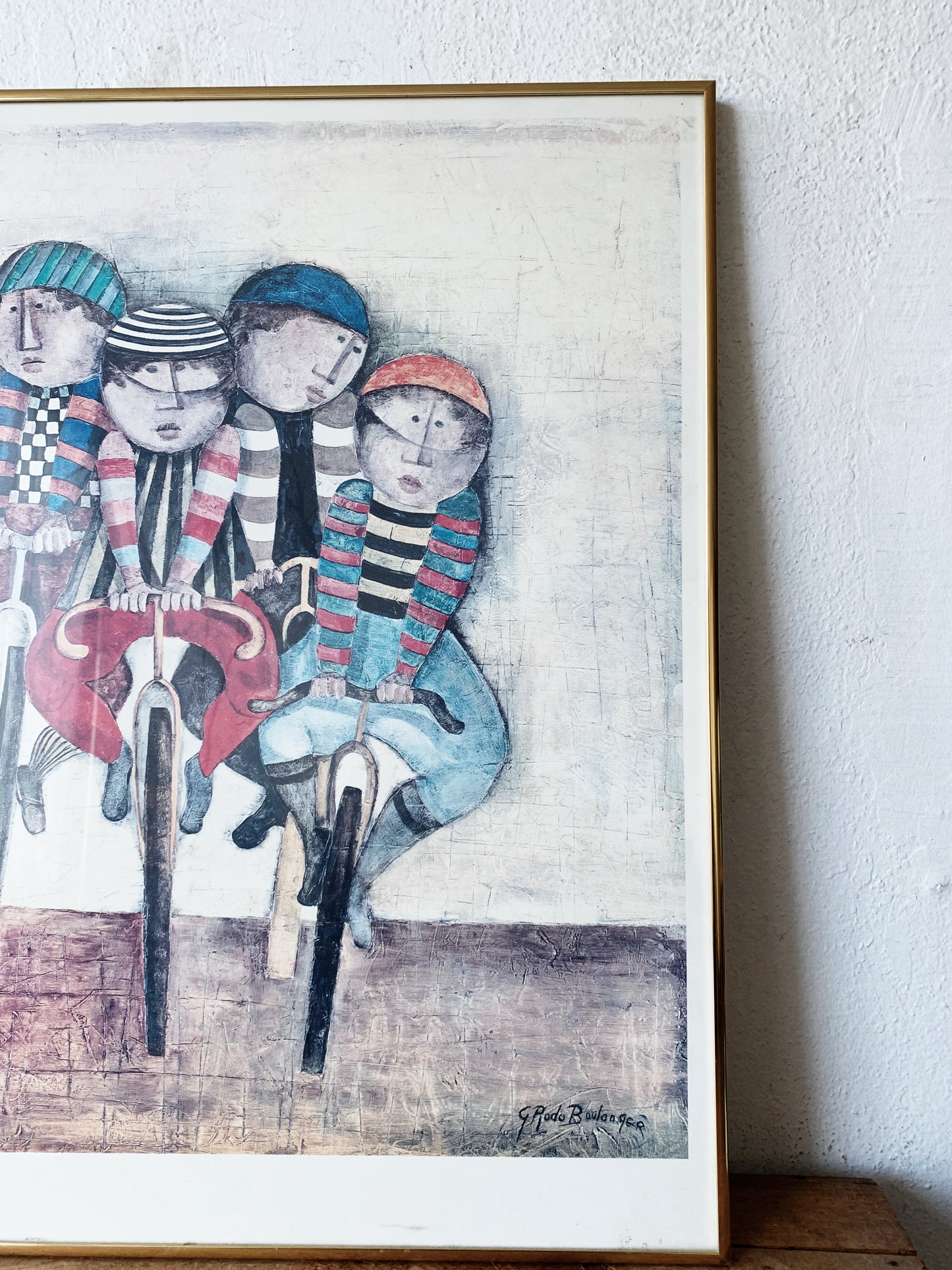 Vintage Framed Graciela Boulanger ‘Tour de France’ Litho