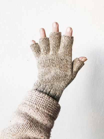 Vintage Wool Fingerless Gloves