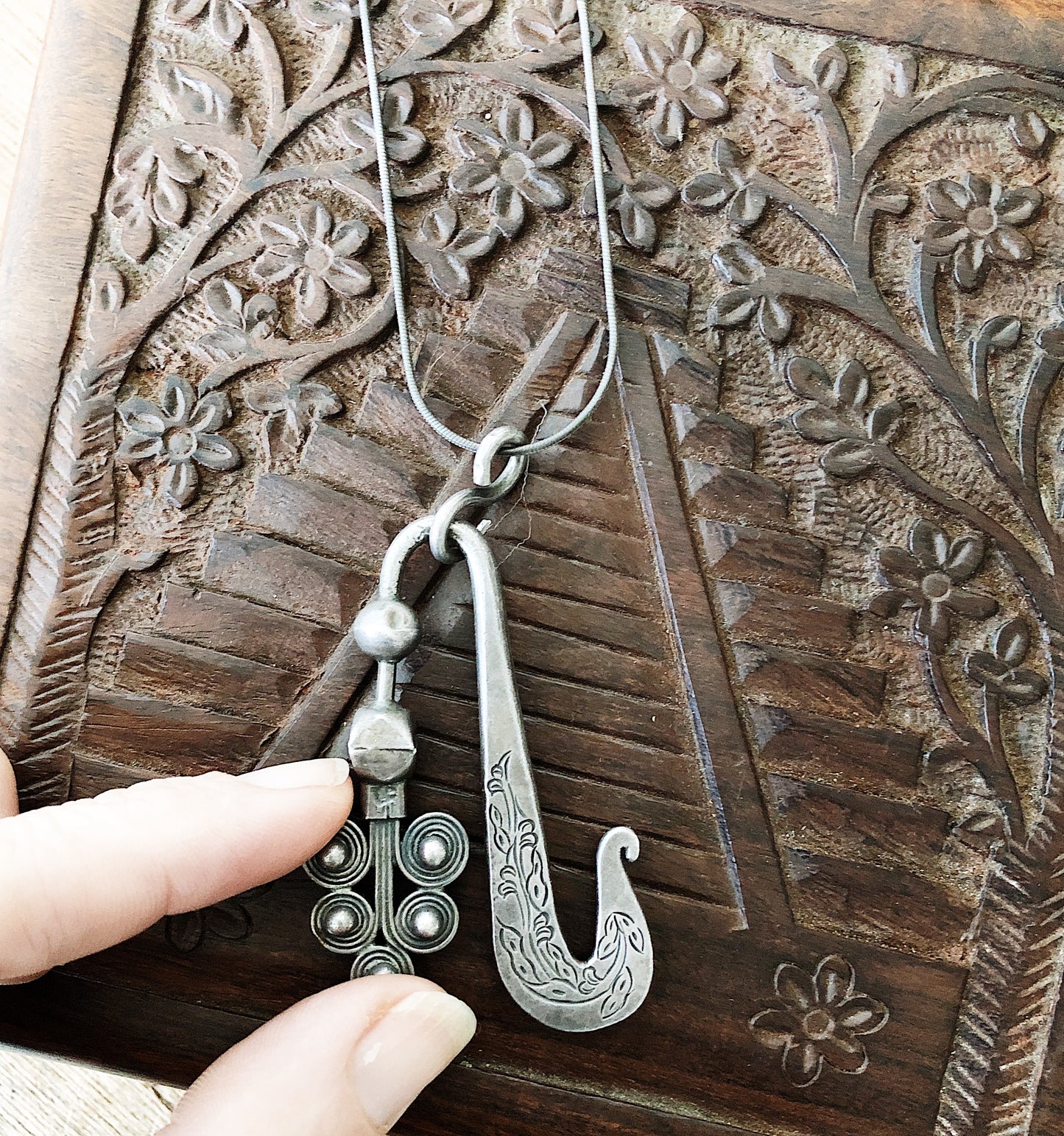 Vintage Deco Peacock Pendant