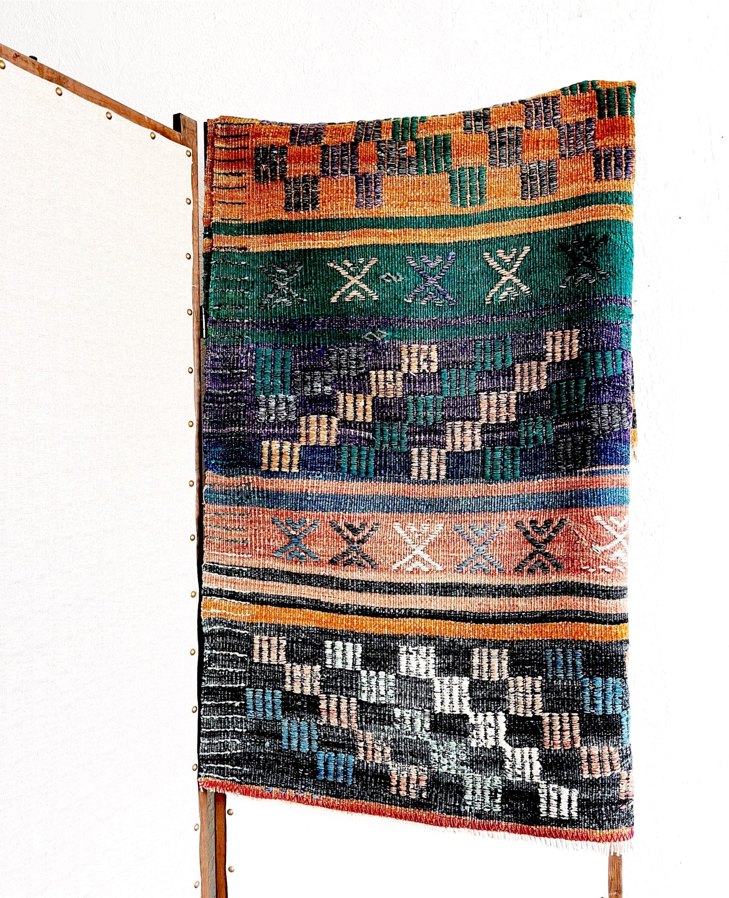 Vintage Turkish Cicim Kilim Rug