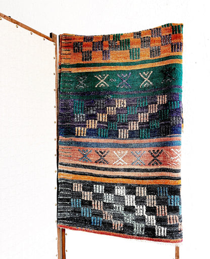 Vintage Turkish Cicim Kilim Rug