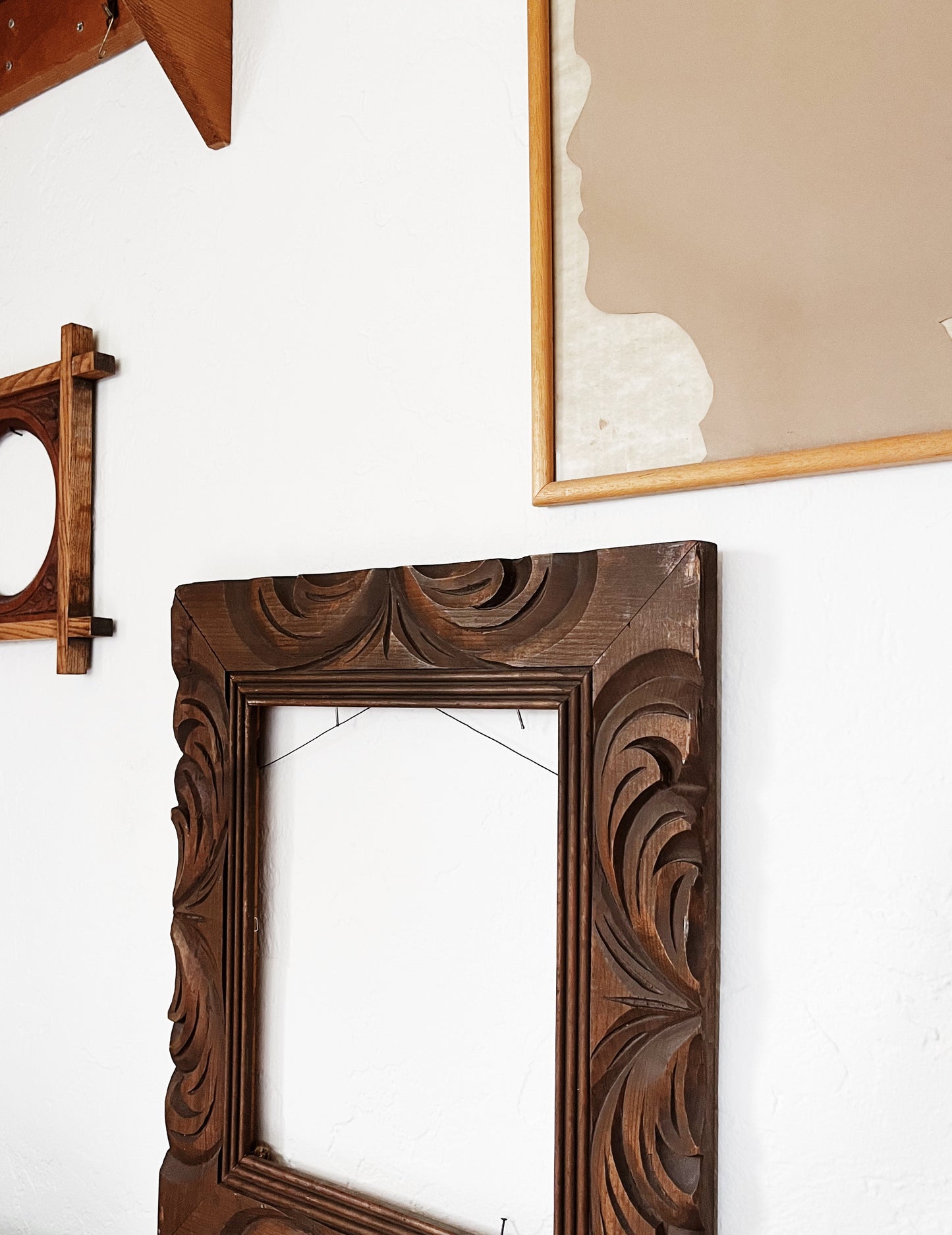 Antique Carved Wood Frame