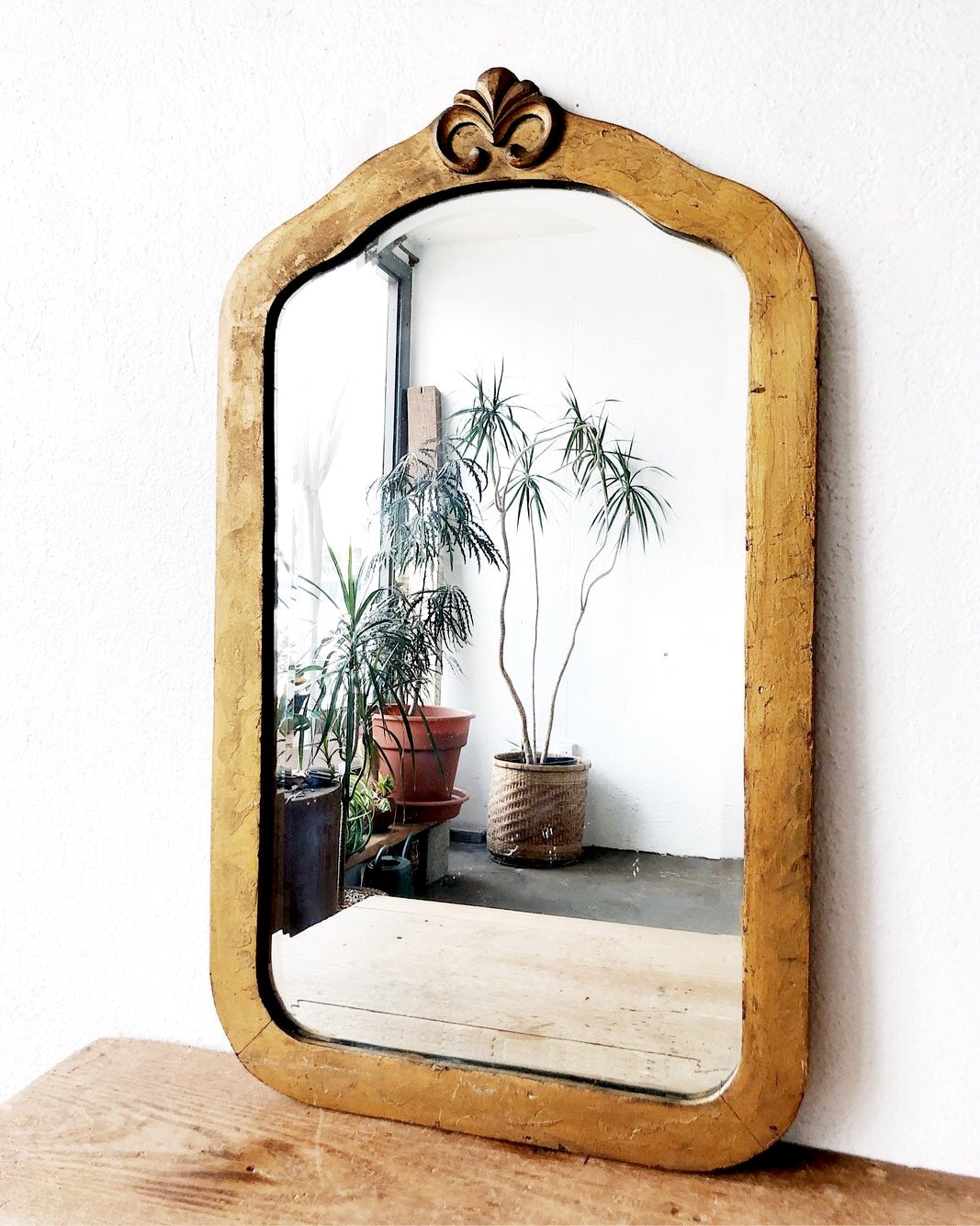 Antique Gold Leaf Mirror