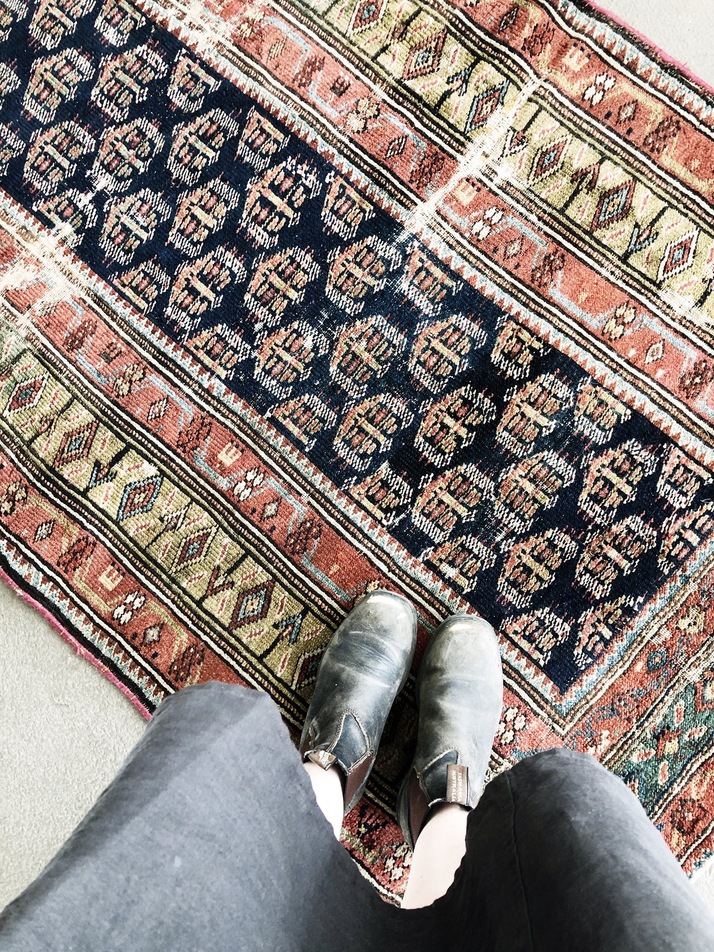 Vintage Wool Kilim Rug
