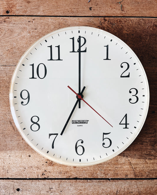 Vintage Slim Line Wall Clock