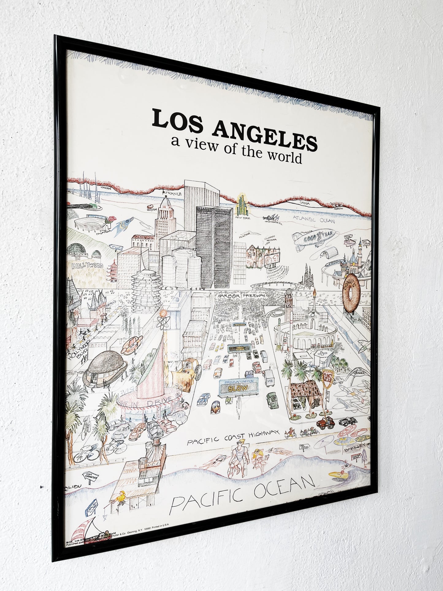 Vintage 1970s Los Angeles Poster