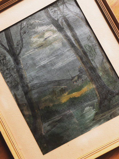 Vintage 1935 Landscape Painting