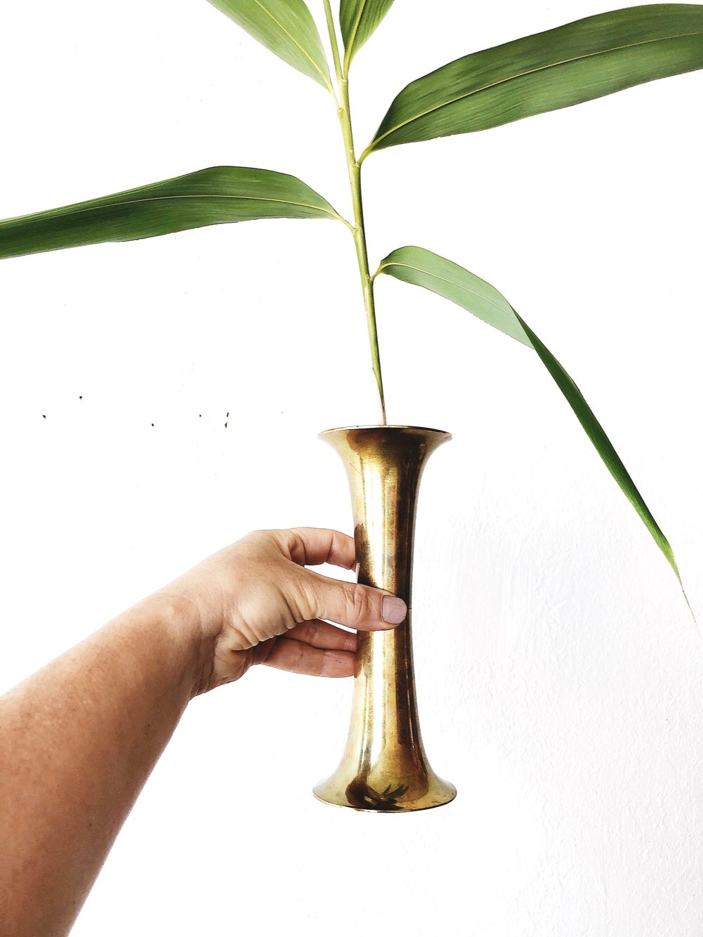 MCM Brass Candle Holder / Vase