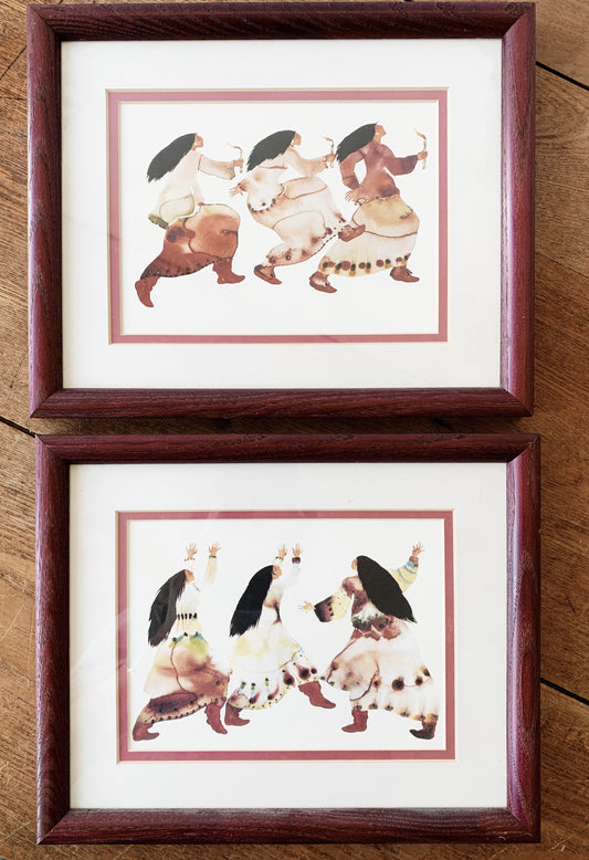 Vintage Framed Carole Grigg Watercolor