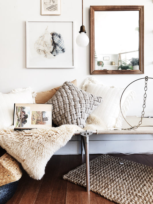 Chunky Braided Pillow Cushion