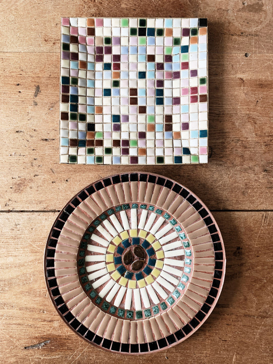Vintage Mosaic Tile Dish
