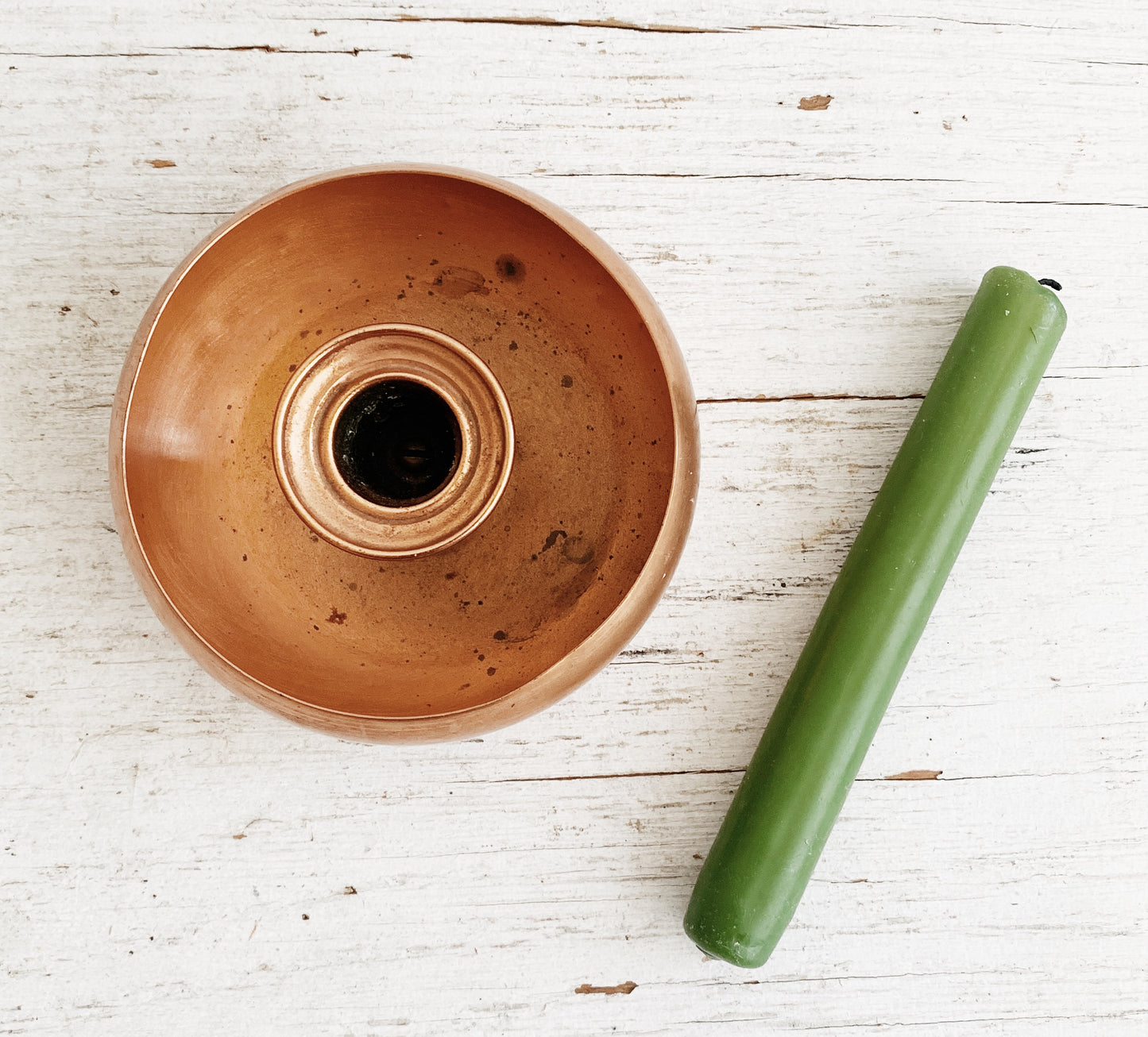 Vintage Copper Candle Holder