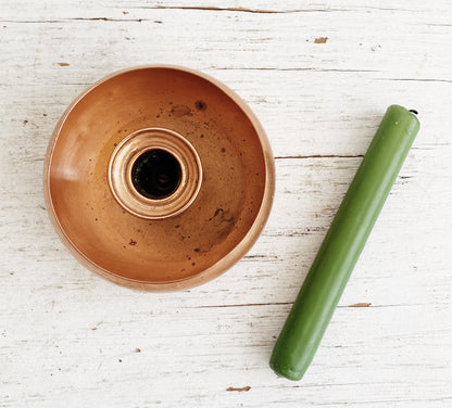 Vintage Copper Candle Holder