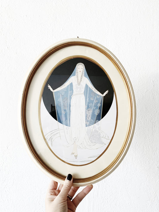 Vintage Framed Erte Print