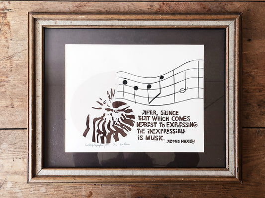 Vintage 1980 San Diego Symphony Art Poster