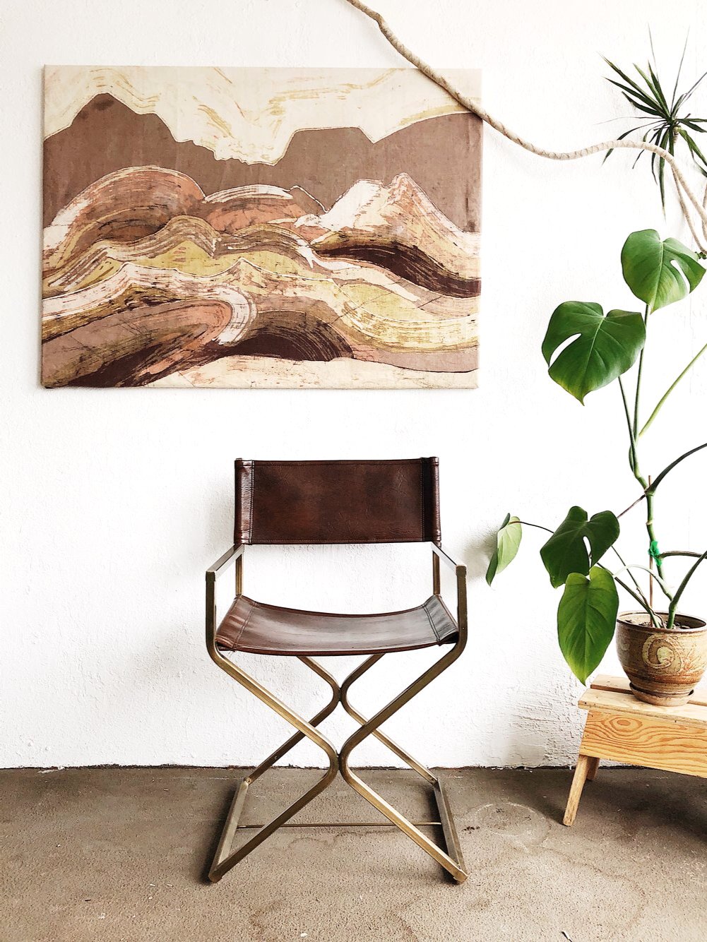 Vintage Batik Art Panel