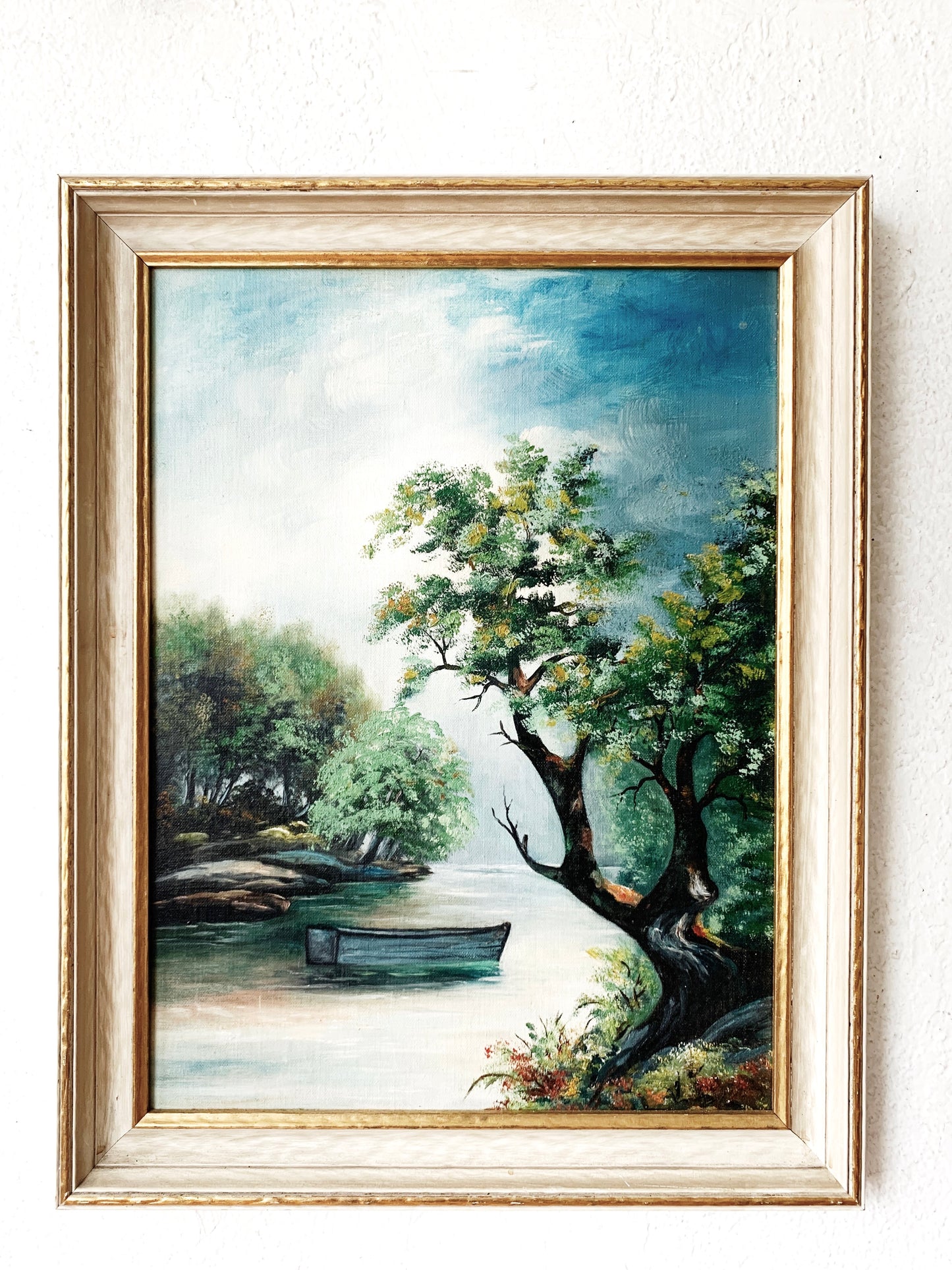 Antique Framed Oil Landscape