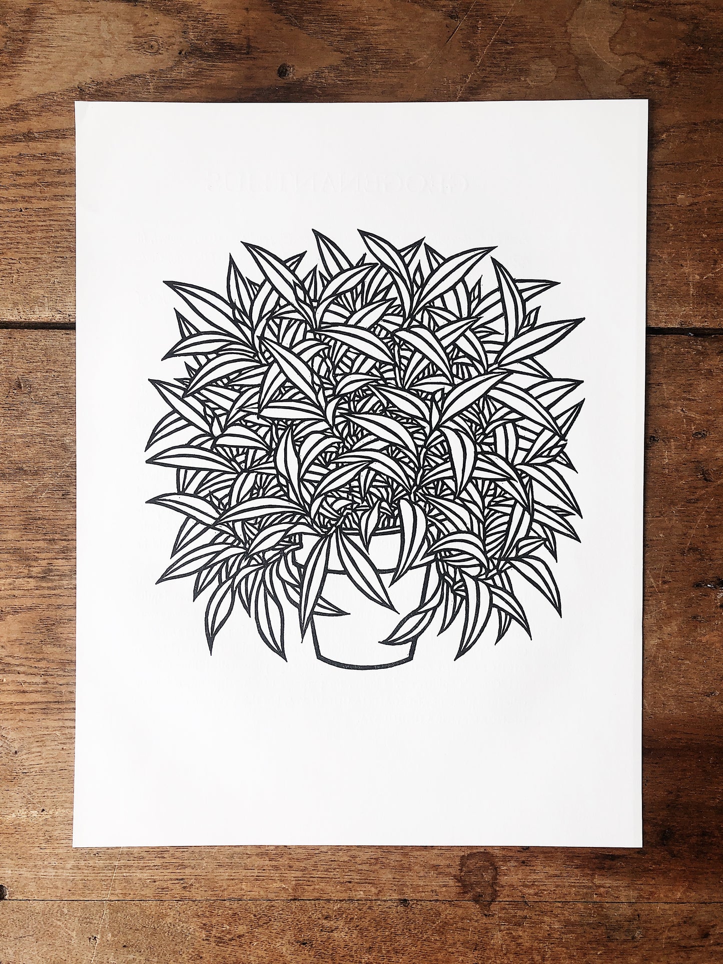 Vintage Czechoslovakian Wood Cut