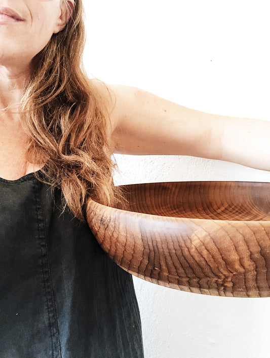 Giant Turned Wood Bowl