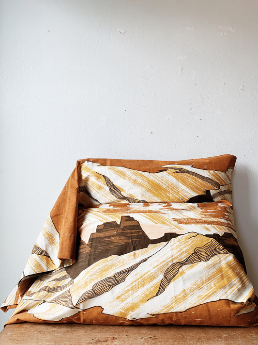 Vintage King Size Pillow Cases Pair