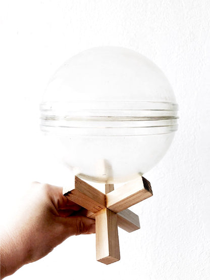 Antique Japanese Glass Float with Stand