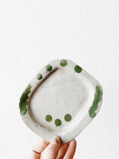 Small Handmade Pottery Dish / Spoon Rest