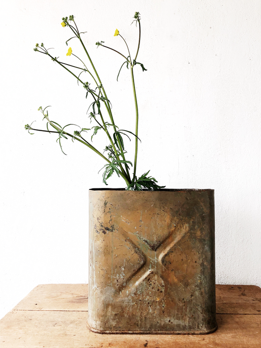 Vintage Copper Battery Box Planter
