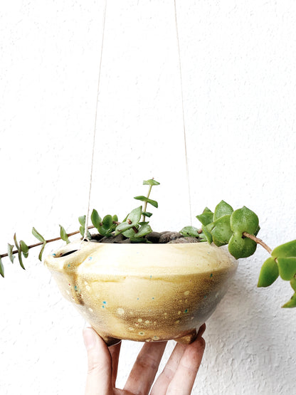 Vintage Hanging Ceramic Planter