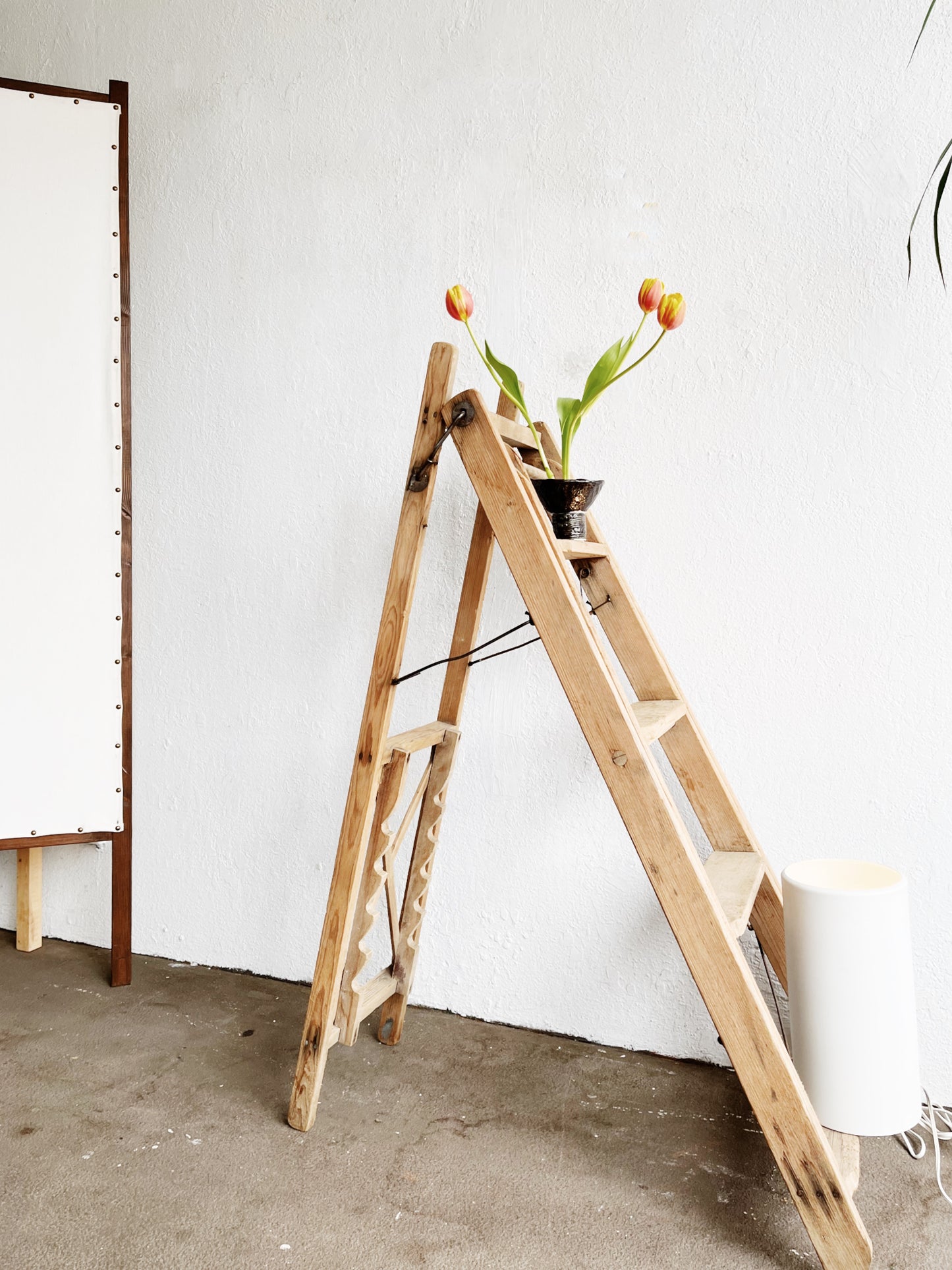 Vintage Industrial Convertible Ladder