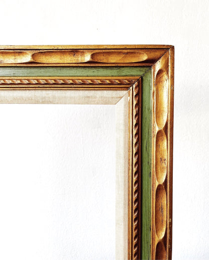 Mid Century Carved Wood Frame