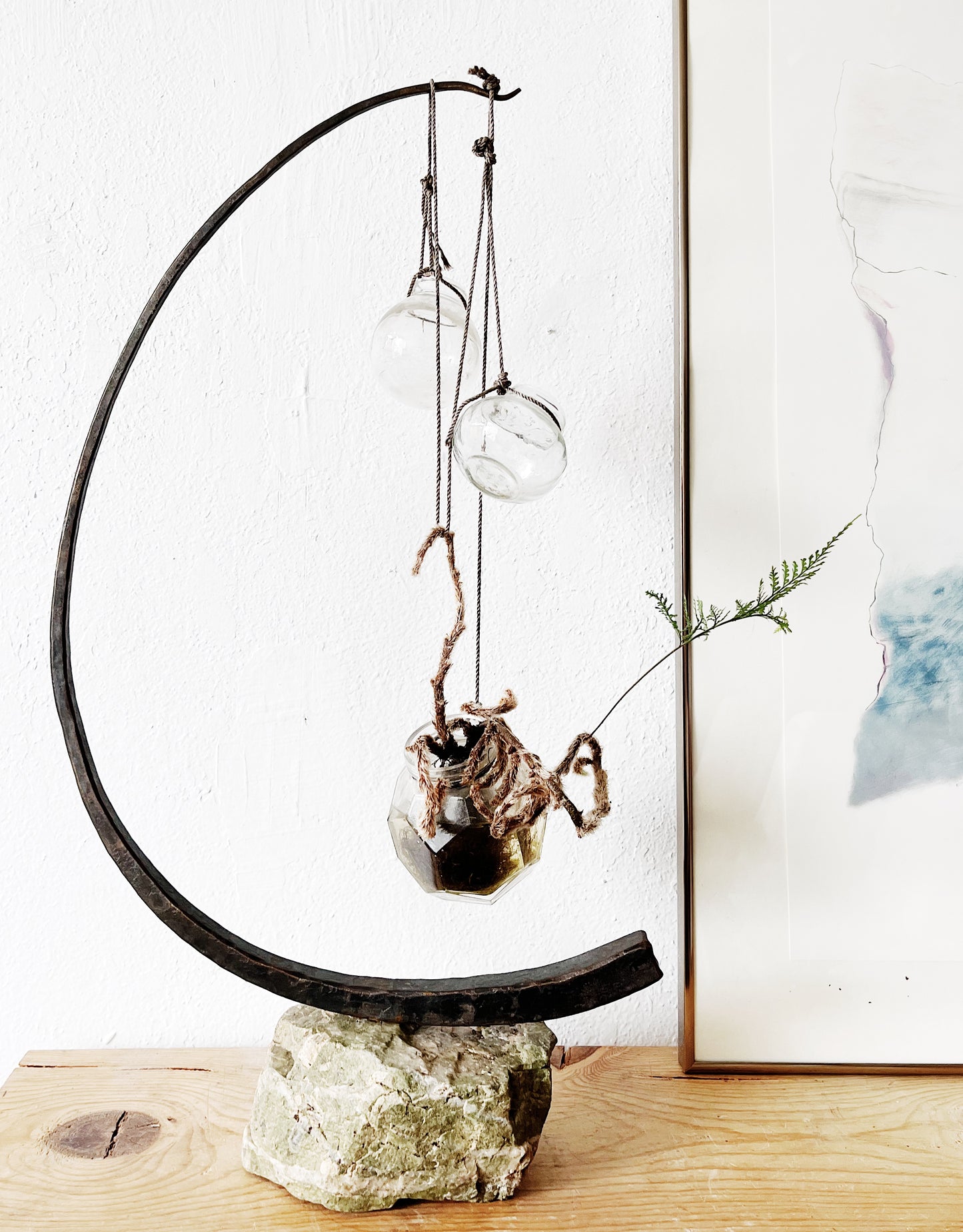 Brutalist Iron Sculpture