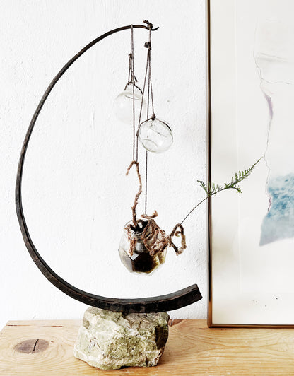 Brutalist Iron Sculpture