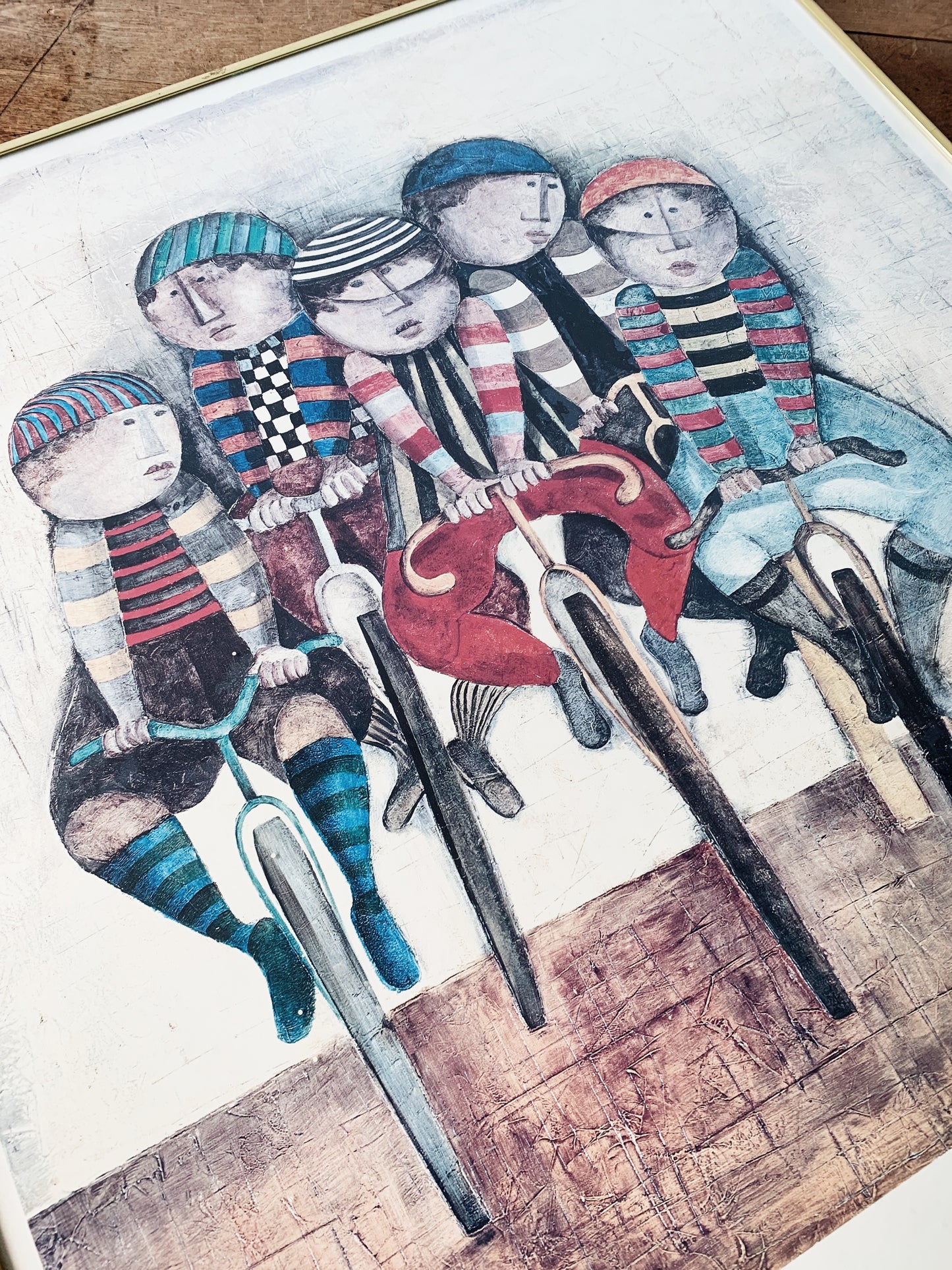 Vintage Framed Graciela Boulanger ‘Tour de France’ Litho