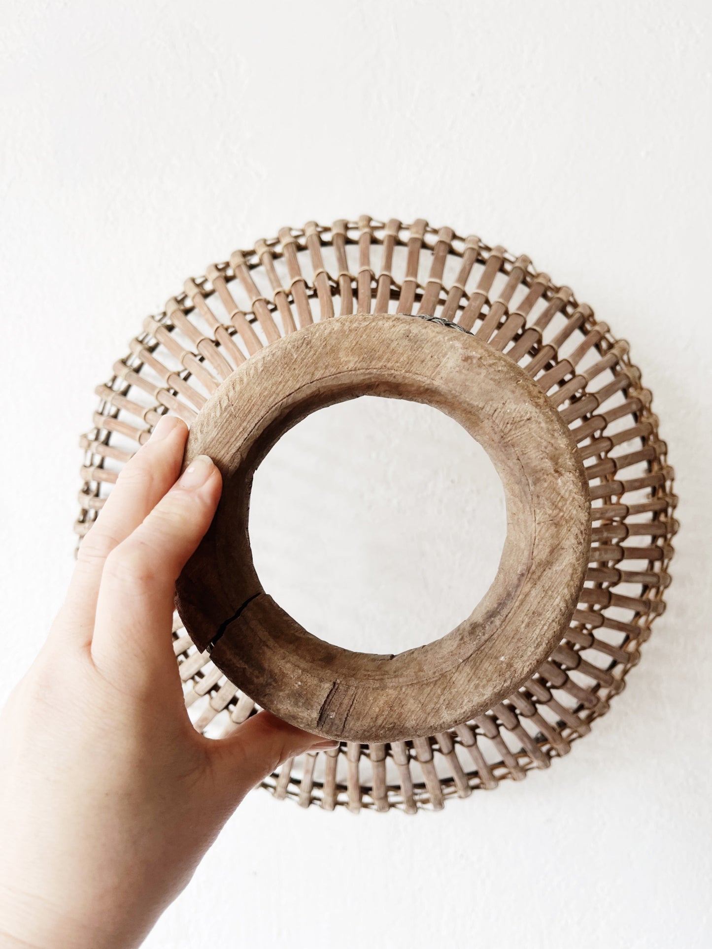 Large Antique Japanese Fish Trap Basket
