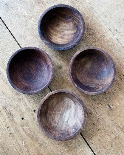 Handmade Mini Wood Bowl Set