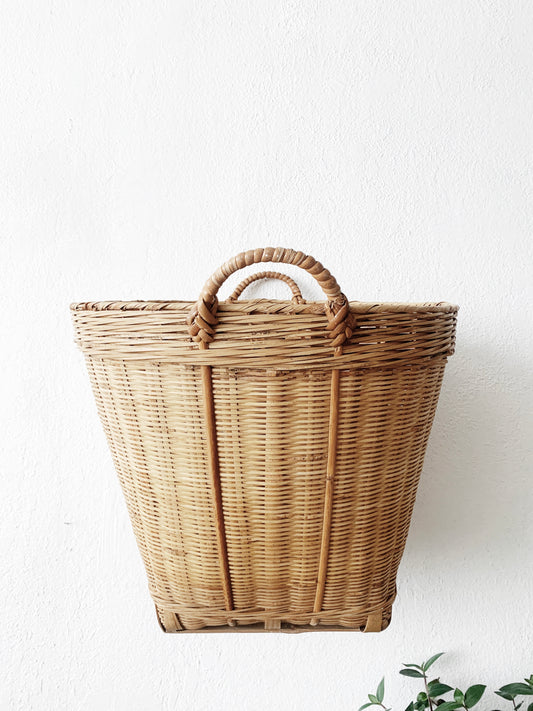 Large Vintage Handled Basket