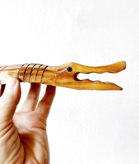 Vintage Wooden Reptile