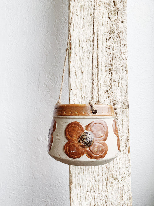 Vintage Hanging Ceramic Pot