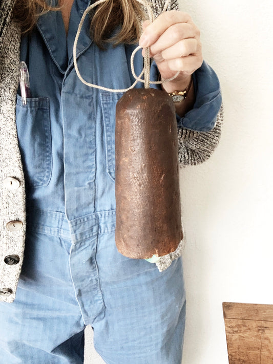 Large Vintage Handmade Ceramic Bell