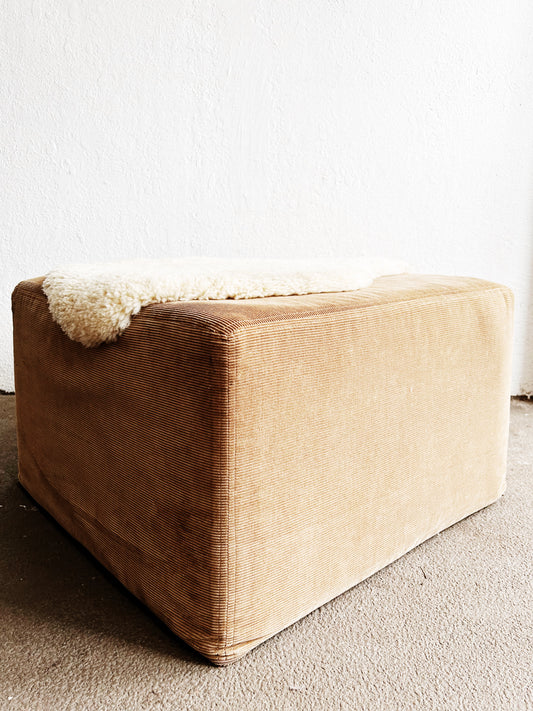 Corduroy Soft Cube Ottoman