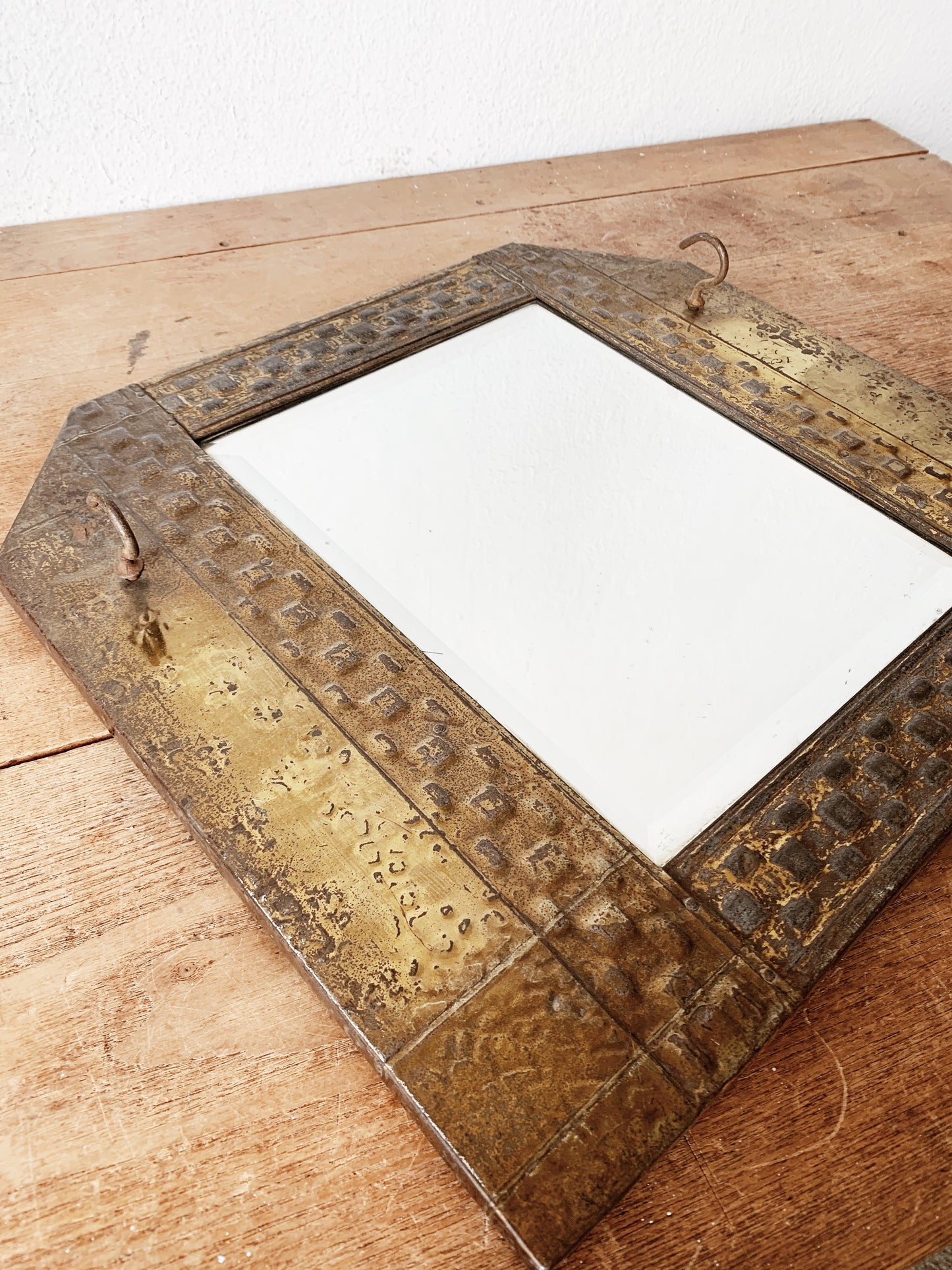 Antique Brass Mirror